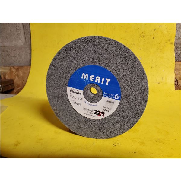 MERIT unitized Wheel 6" x 1/2" x 1/2" Medium