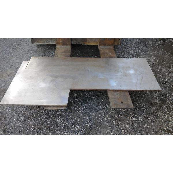 Plate stainless 409 1/2" 210 lbs