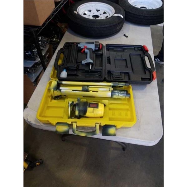 LASER LEVEL AND AIR NAILER