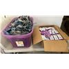Image 1 : BOX AND TOTE OF NEW HONEYWELL NORTH P100 RESPIRATOR FILTERS AND 3M RESPIRATOR MASKS