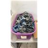 Image 2 : BOX AND TOTE OF NEW HONEYWELL NORTH P100 RESPIRATOR FILTERS AND 3M RESPIRATOR MASKS
