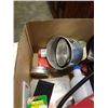 Image 2 : BOX OF CAMP ITEMS AND FIRST AID KIT