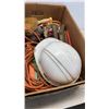 Image 2 : BOX OF TOOLS, EXTENTION CORD, HARD HAT