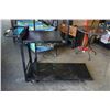 Image 1 : ROLLING FLAT CART WITH FLIP UP SHELF