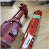 Image 2 : METAL BARREL PUMP AND 4 LAWN MOWER BLADES 18" LONG