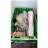 Image 2 : 2 TOTES OF TOOLS, HARDWARE, PORTER CABLE SANDER, ETC
