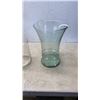 Image 2 : GLASS VASES, CAKE DOME AND PEDESTAL, PITCHER