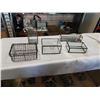 Image 1 : 4 LEADED GLASS CASES AND WIRE CHEST