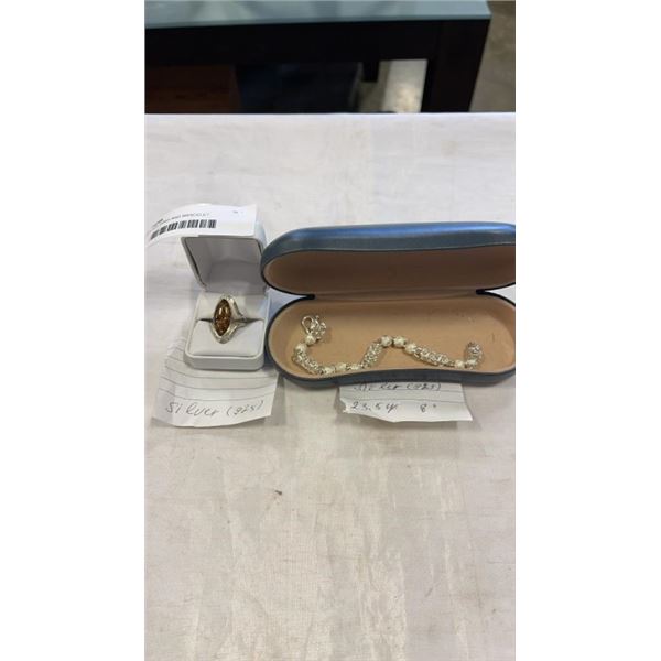 SILVER 925 RING AND BRACELET