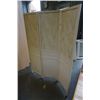 Image 1 : 64 INCH TALL WHITE ROOM DIVIDER - 3 PANEL, 50 INCHES WIDE