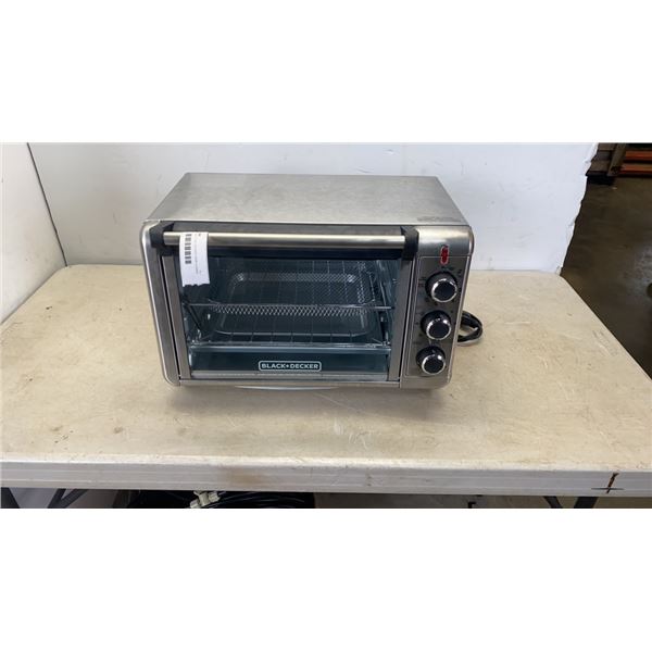 AS NEW BLACK AND DECKER CRISP N BAKE AIR TRY TOASTER OVEN