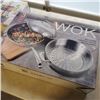 Image 2 : LOT OF 3 PC WOK STEAMER WITH 2 TIER BASKET AND HENKEL CUTTING BOARDS