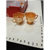 Image 2 : 4 ANCHOR FIRE KING CARNIVAL GLASS MUGS, CREAM AND SUGAR