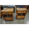 Image 1 : PAIR OF RWAY 2 DRAWER NIGHTSTANDS