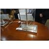 Image 2 : 2 ACRYLIC AND CHROME BASE TABLE LAMPS
