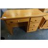 Image 2 : PINE 3 DRAWER DESK WITH 2 DRAWER NIGHTSTAND