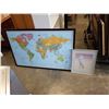 Image 1 : WORLD MAP PRINT AND HERON PRINT