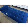 Image 2 : BLUE TUFTED STRUCTUBE CHAISE / BENCH