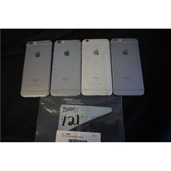 4 APPLE IPHONE 6S PHONES - PARTS ONLY, NOT GUARANTEED TO WORK