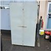 Image 1 : HEAVY DUTY ALL METAL 6FT TALL STORAGE RACK WITH CRANE HOOK EYELETS 72"Hx41"W x 64"L