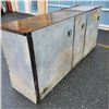 Image 2 : 87" WALL HEAVY DUTY METAL 3 DOOR CABINET 22"Dx40"T WITH SINK APPROX 250LBS
