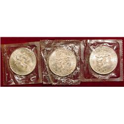 (3) Ch BU 1968 Mexico 25 Peso Olympic Si