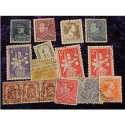 Collection of 15 Belize Stamps. Most are