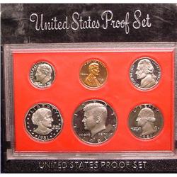 1981 S U.S. Proof Set. Nice Frosty Coins