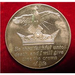 39mm Confirmation Medal. BU. Nickel Silver