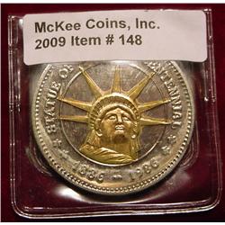1886-1986 Statue of Liberty 24K Gold-plated
