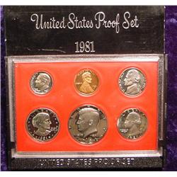1981 S U.S. Proof Set. Original as issued.