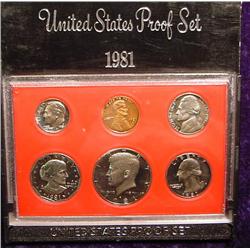 1981 S U.S. Proof Set. Original as issued.