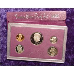 1985 S U.S. Proof Set. Original as issued.