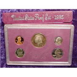 1985 S U.S. Proof Set. Original as issued.