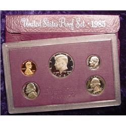 1985 S U.S. Proof Set. Original as issued.