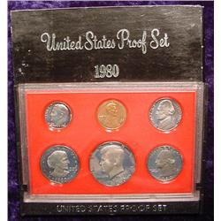 1980 S U.S. Proof Set. Original as issued.