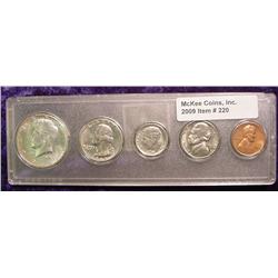 1965 U.S. Year Set. Five pieces.