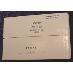 2002 P & D Ohio U.S. Mint Two 