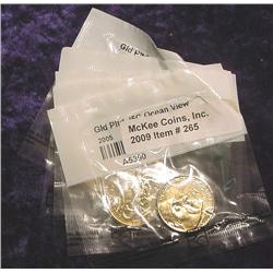 (5) Piece Set 24K Gold-plated Commemor 