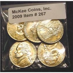 (5) Piece Set 24K Gold-plated Commemor 