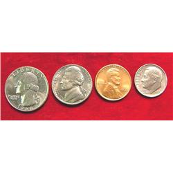 1966 P Nickel & Quarter from SMS Set.