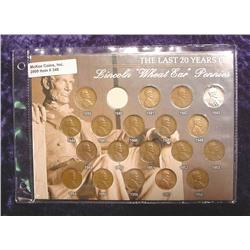 Set of Last 20 Years of Lincoln "Wheat Ear