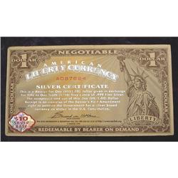 1998 $1 "American Liberty Currency" AU