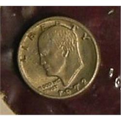 Eisenhower Mini-Dollar Coin. Silver.