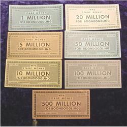 1930 WPA Stage Money Set Anti FDR