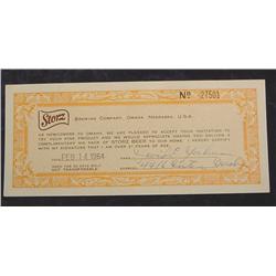 1964 Storz Brewing Co., Omaha, Neb