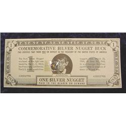 Commemorative Silver Nugget Buck from 