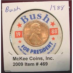 1988 "Bush for President" Encased 1988D