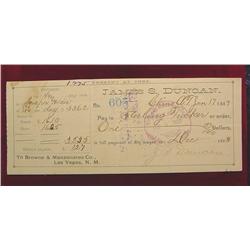 1889 James S. Duncan Chino Arizona Terr