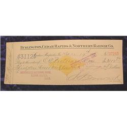 1898 Merchant's National Bank C.R., Ia.